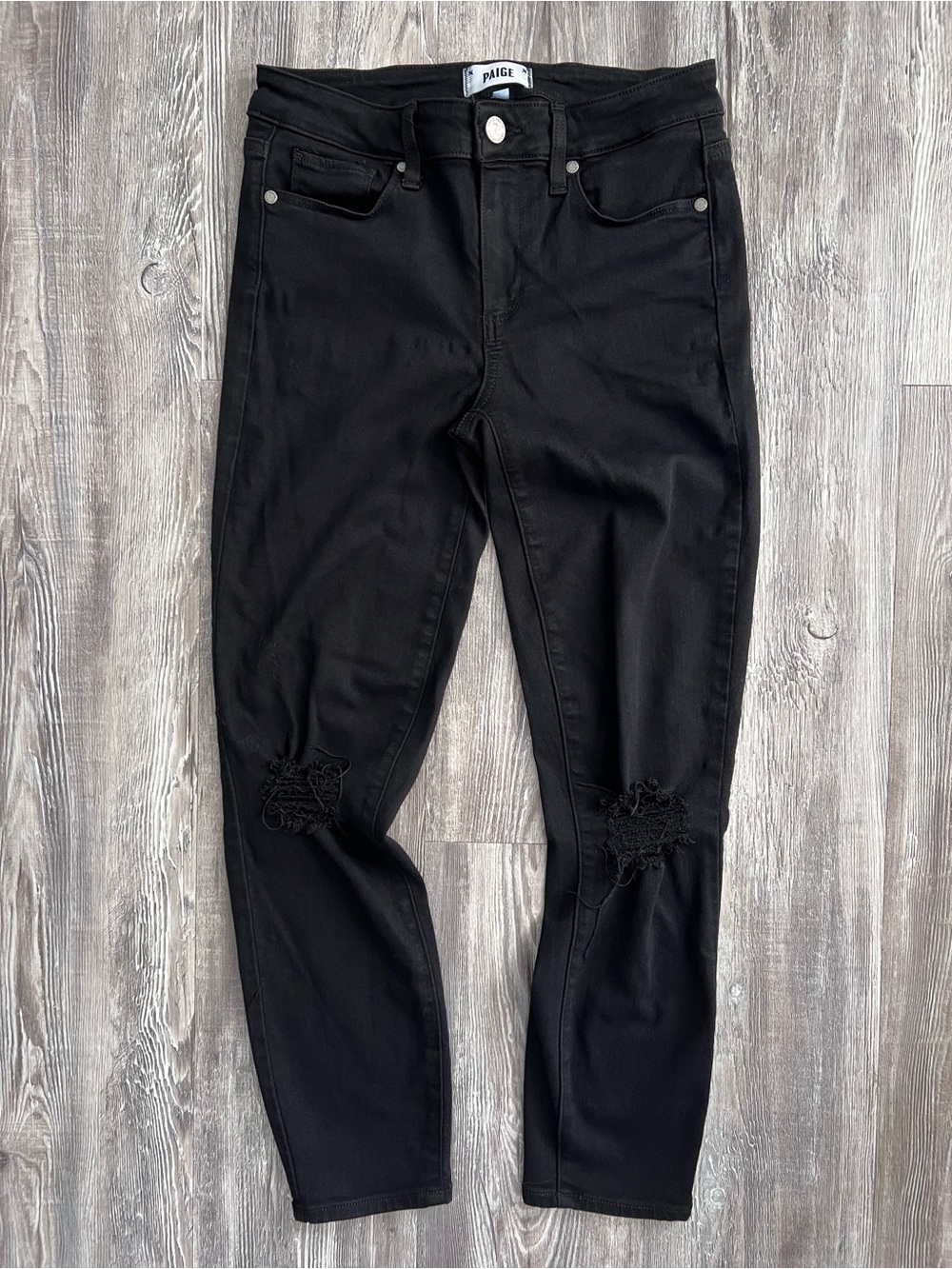 PAIGE Black Skinny Jeans